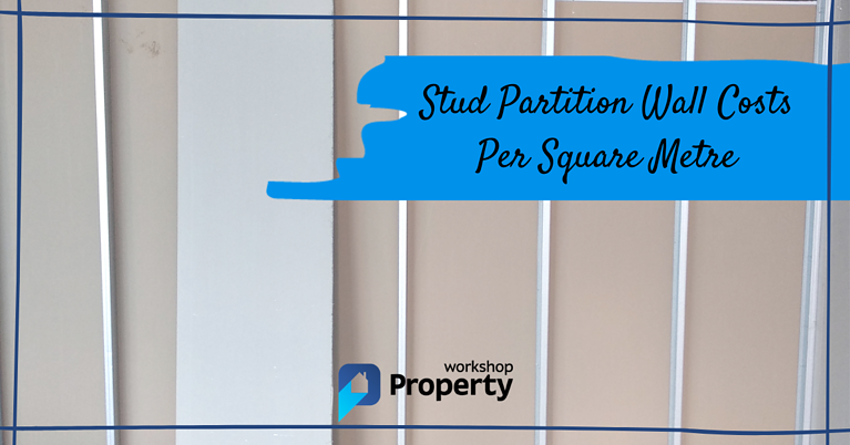 stud partition wall cost per m2