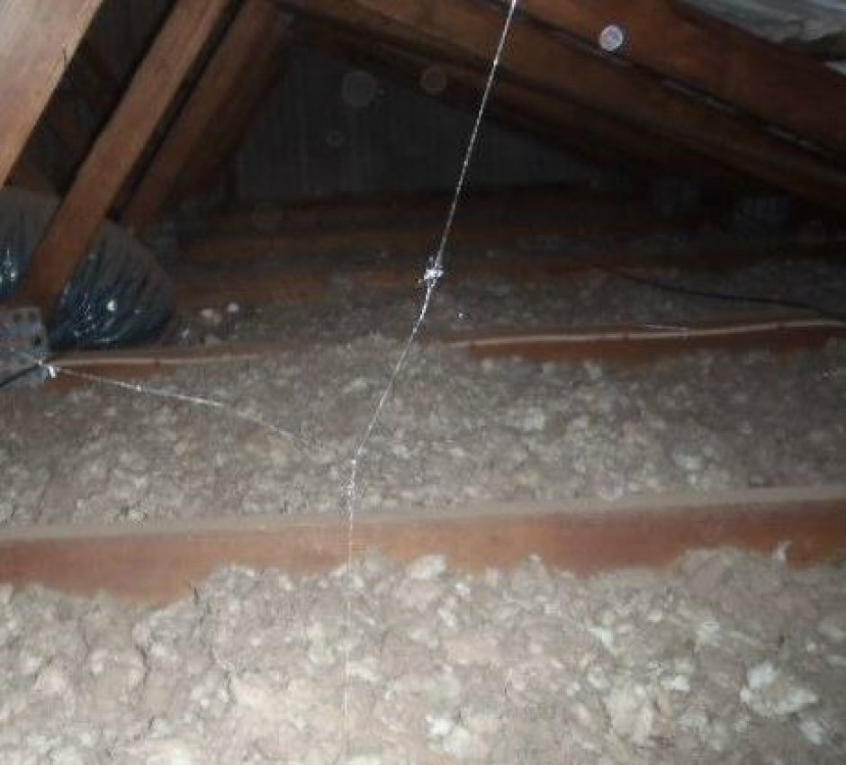 asbestos insulation in attic