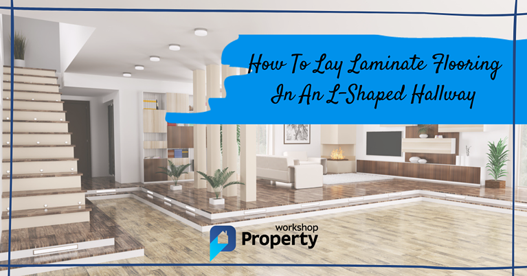 how to lay laminate flooring in an L-shaped hallway