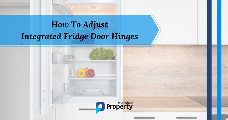 how to adjust integrated fridge door hinges