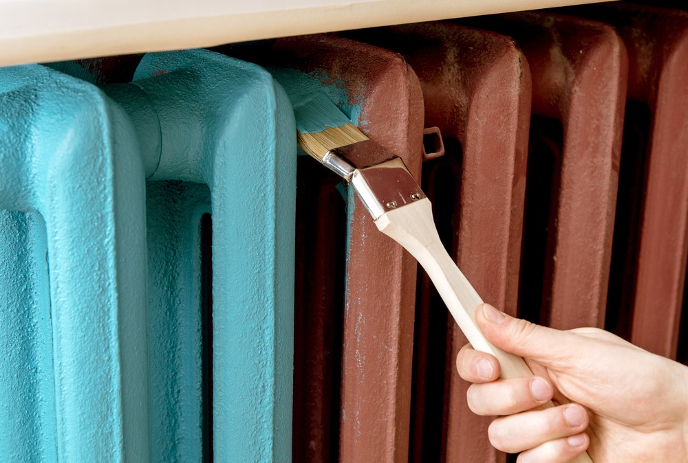 painting a radiator