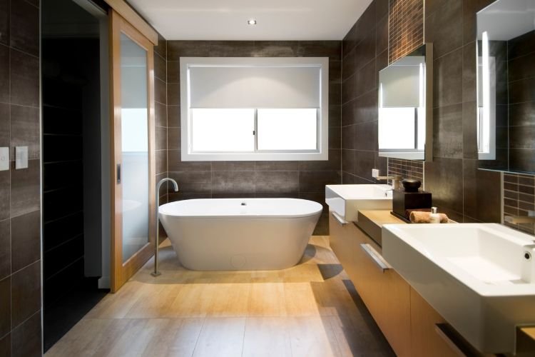 tiled modern luxury bathroom